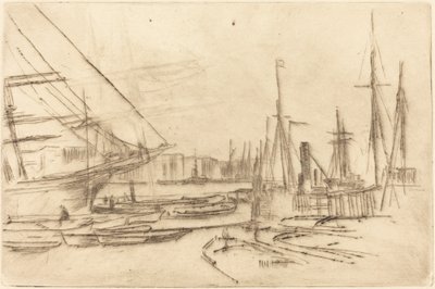 Eine Skizze aus Billingsgate von James Abbott McNeill Whistler