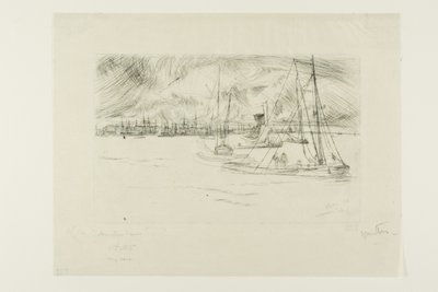 Amsterdam, vom Tolhuis von James Abbott McNeill Whistler