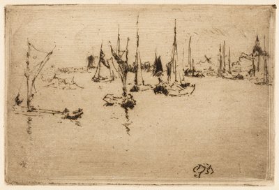 Lastkähne, Dordrecht von James Abbott McNeill Whistler