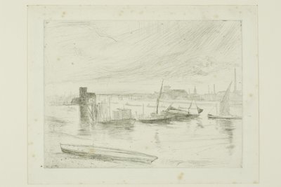 Battersea Morgendämmerung (Cadogan Pier) von James Abbott McNeill Whistler