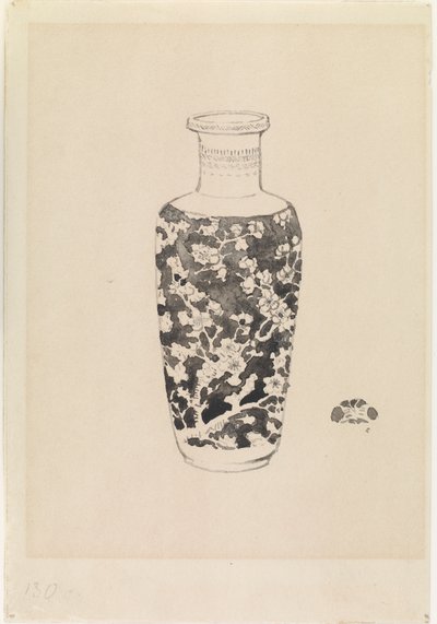 Zylindrische Vase mit dickem Hals von James Abbott McNeill Whistler