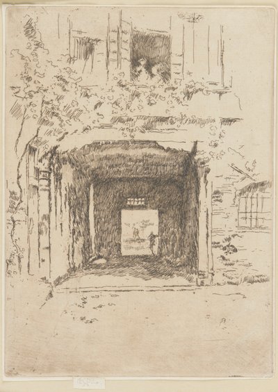 Tür und Weinrebe von James Abbott McNeill Whistler