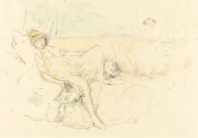 Gekleidete Figur, liegend von James Abbott McNeill Whistler
