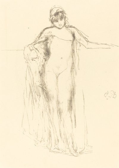 Bekleidetes Modell, stehend von James Abbott McNeill Whistler