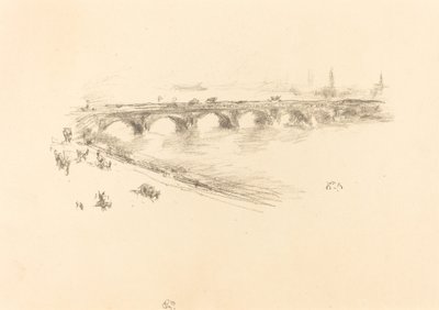 Abend, Little Waterloo Bridge von James Abbott McNeill Whistler