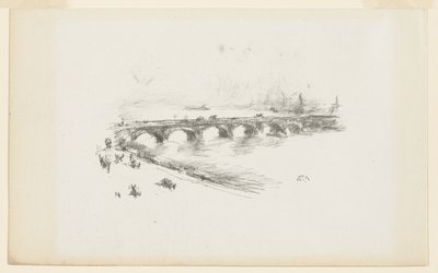 Abend, Kleine Waterloo-Brücke von James Abbott McNeill Whistler