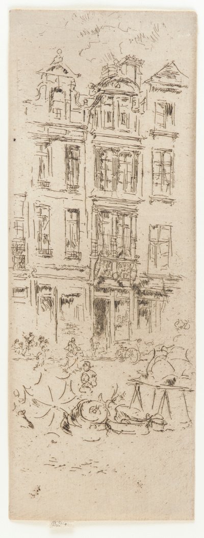 Blumenmarkt, Brüssel von James Abbott McNeill Whistler