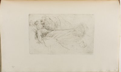 Mädchen, das liegt von James Abbott McNeill Whistler