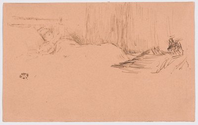 Mädchen liest im Bett von James McNeill Whistler