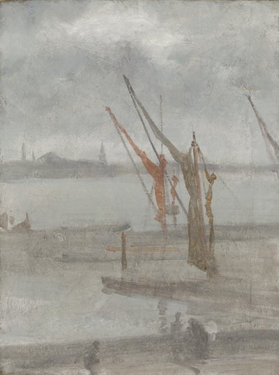 Grau und Silber: Chelsea Wharf von James Abbott McNeill Whistler