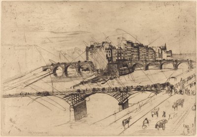Île de la Cité, Paris von James Abbott McNeill Whistler