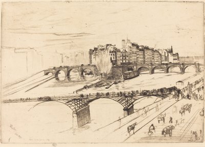 Île de la Cité, Paris von James Abbott McNeill Whistler