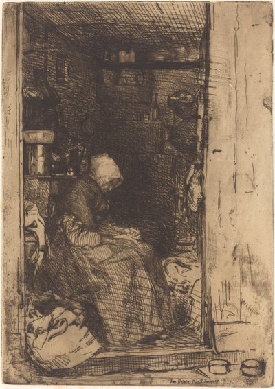 Die Alte mit Lumpen von James Abbott McNeill Whistler