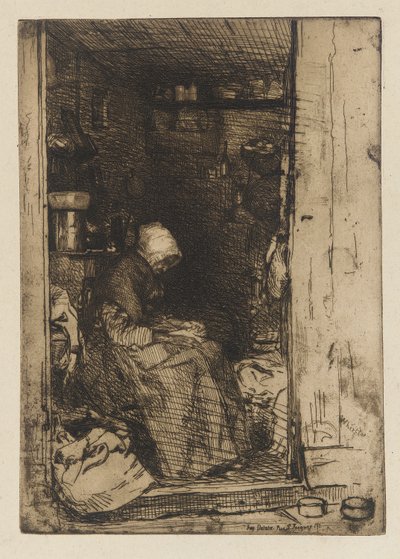 Die Alte mit den Lumpen von James Abbott McNeill Whistler