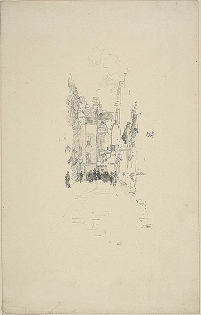 Kleiner Hof, Cloth Fair von James Abbott McNeill Whistler