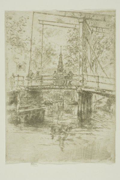 Kleine Zugbrücke, Amsterdam von James Abbott McNeill Whistler