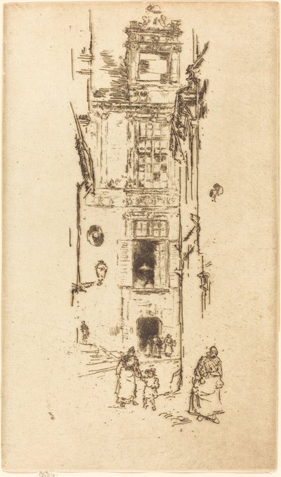 Mairie, Loches von James Abbott McNeill Whistler