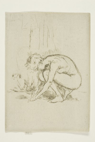 Modell bückt sich von James Abbott McNeill Whistler