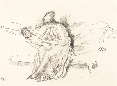 Mutter und Kind, Nr. 4 von James Abbott McNeill Whistler