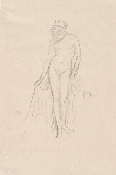 Aktmodell, stehend von James Abbott McNeill Whistler