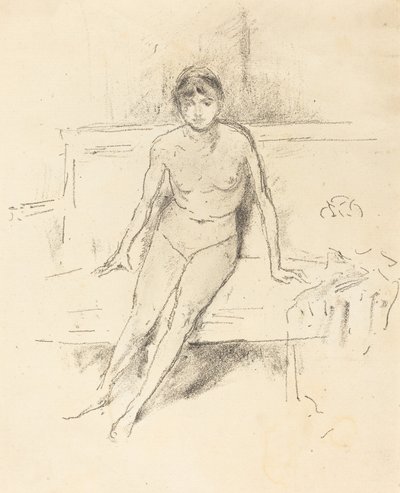 Aktmodell auf einem Empire-Sofa von James Abbott McNeill Whistler