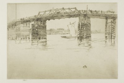 Alte Battersea-Brücke von James Abbott McNeill Whistler