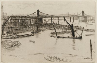 Alte Hungerford-Brücke von James Abbott McNeill Whistler