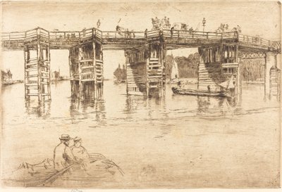 Alte Putney-Brücke von James Abbott McNeill Whistler