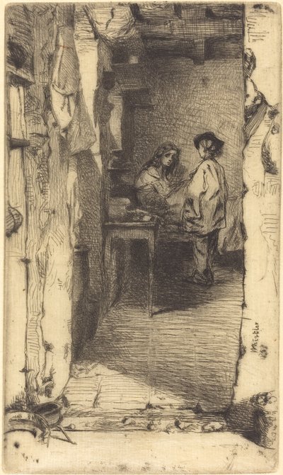 Lumpensammler, Quartier Mouffetard, Paris von James Abbott McNeill Whistler