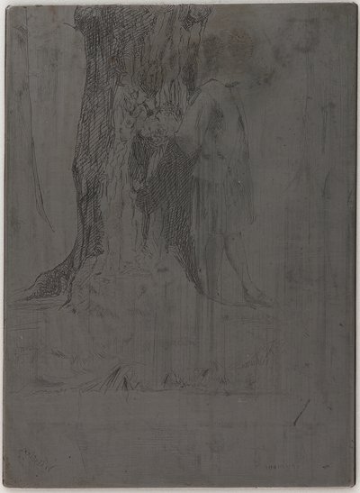 Seymour steht unter einem Baum von James Abbott McNeill Whistler