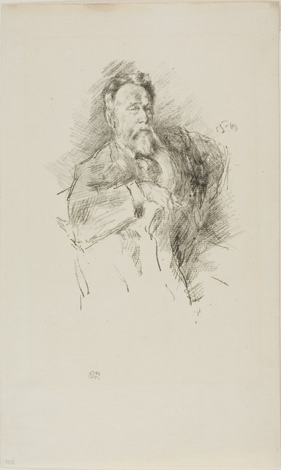 Skizze von William E. Henley von James Abbott McNeill Whistler