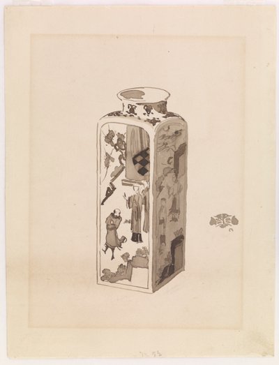 Quadratische Dose mit ausziehbarem Hals von James Abbott McNeill Whistler