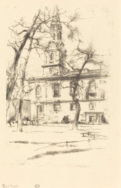 St. Giles-in-the-Fields von James Abbott McNeill Whistler
