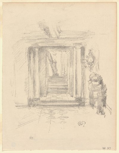 Treppe von James Abbott McNeill Whistler