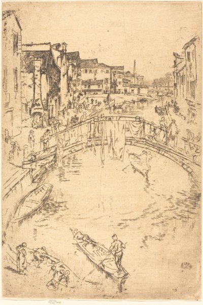 Die Brücke von James Abbott McNeill Whistler