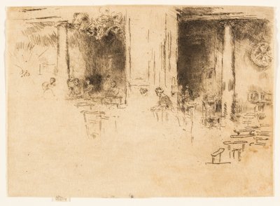 Die Kirche - Brüssel (Anbetung) von James Abbott McNeill Whistler