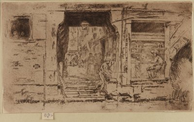 Der Fischladen, Venedig von James Abbott McNeill Whistler
