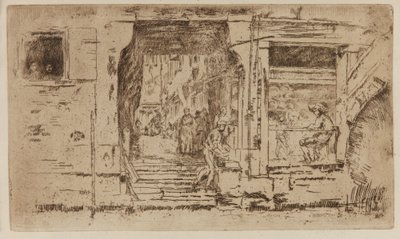 Der Fischladen, Venedig von James Abbott McNeill Whistler