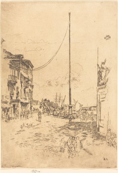 Der kleine Mast von James Abbott McNeill Whistler