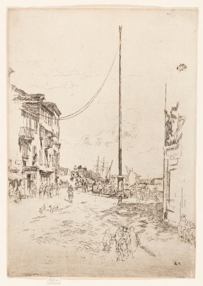 Der kleine Mast von James Abbott McNeill Whistler