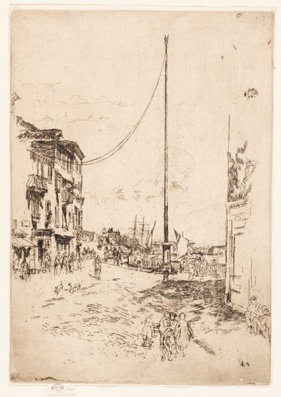 Der kleine Mast von James Abbott McNeill Whistler