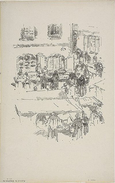 Der Marktplatz, Vitré von James Abbott McNeill Whistler