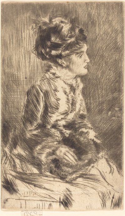 Der Muff von James Abbott McNeill Whistler