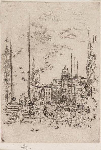Die Piazzetta von James Abbott McNeill Whistler
