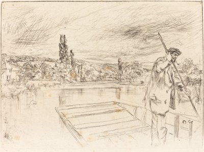 Der Stocherkahn von James Abbott McNeill Whistler