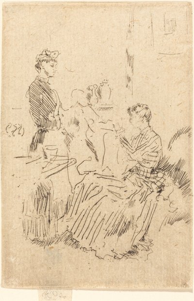 Die Näherin von James Abbott McNeill Whistler