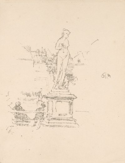 Die Statue, Jardin du Luxembourg von James McNeill Whistler