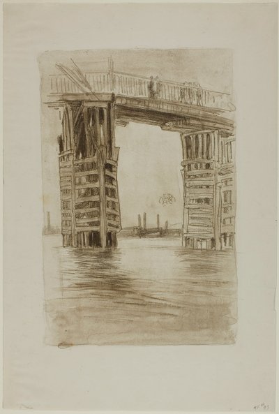 Die Hohe Brücke von James Abbott McNeill Whistler