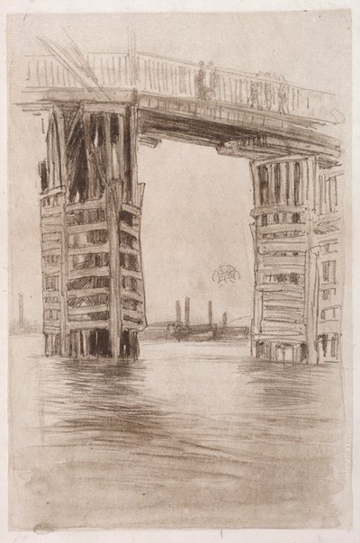 Die Hohe Brücke von James McNeill Whistler
