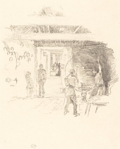 Der Reifenschmied von James Abbott McNeill Whistler